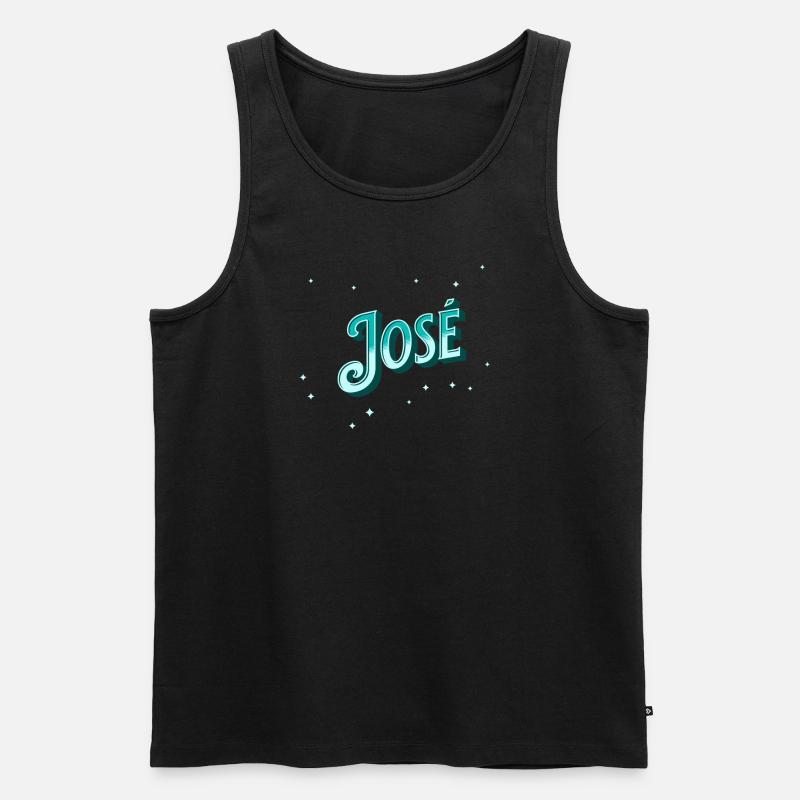 Jose name personalized - Men's Premium Organic Tank Top - black