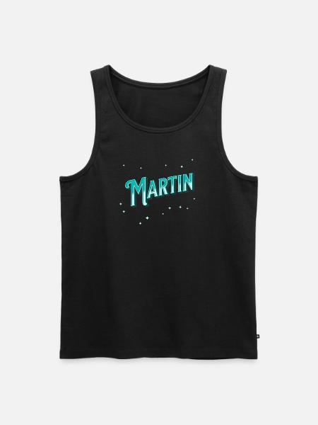 Martin names personalized - Men's Premium Organic Tank Top - black