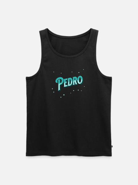Pedro name personalized - Men's Premium Organic Tank Top - black