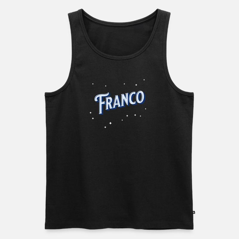 Franco name personalized - Men's Premium Organic Tank Top - black