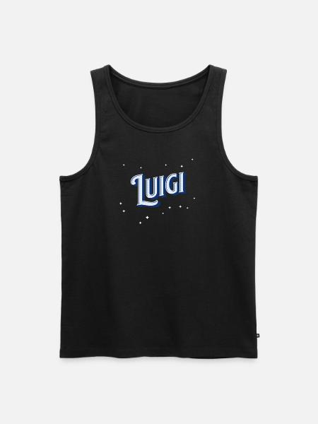 Luigi name personalized - Men's Premium Organic Tank Top - black