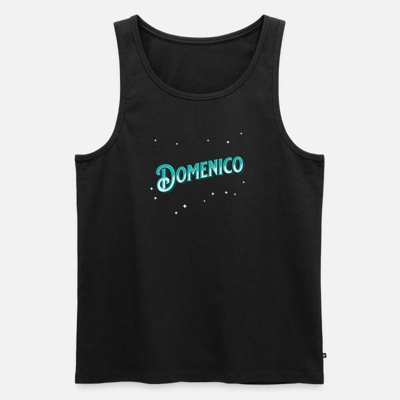 Domenico name personalized - Men's Premium Organic Tank Top - black