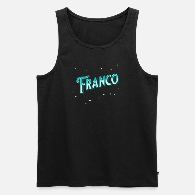 Franco name personalized - Men's Premium Organic Tank Top - black