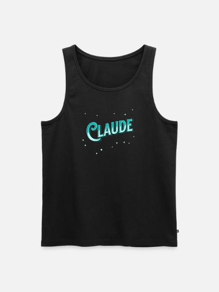 Claude name personalized - Men's Premium Organic Tank Top - black