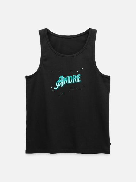 Andre names personalized - Men's Premium Organic Tank Top - black