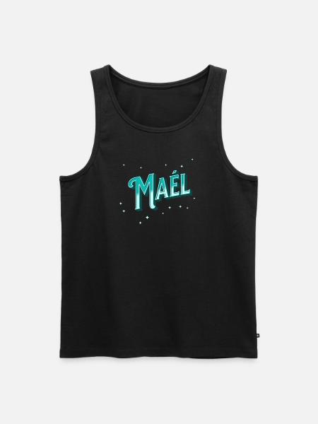 Mael names personalized - Men's Premium Organic Tank Top - black