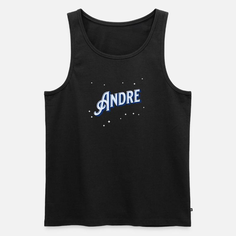 Andre Namen personalisiert - Männer Premium Bio Tank Top - Schwarz