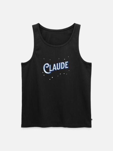 Claude name personalized - Men's Premium Organic Tank Top - black