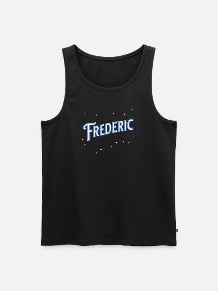Frederic names personalized - Men's Premium Organic Tank Top - black