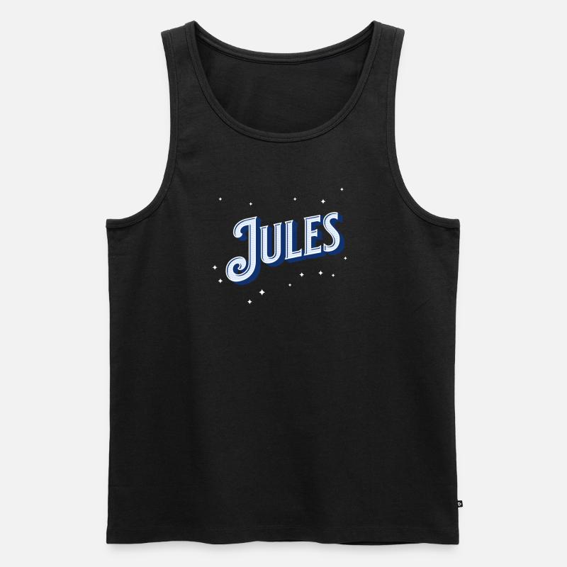 Jules name personalized - Men's Premium Organic Tank Top - black