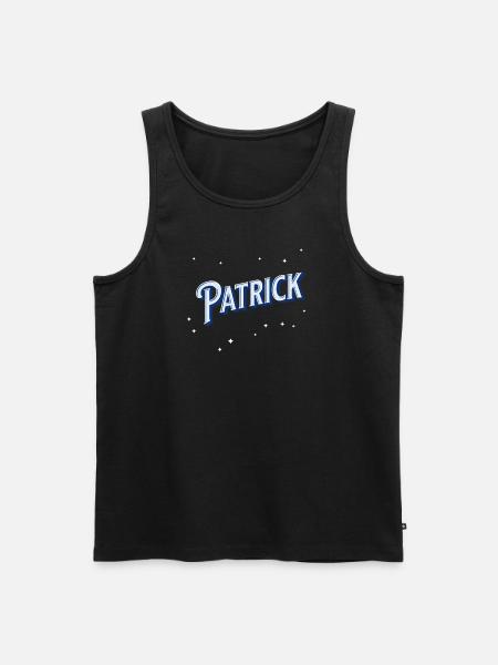 Patrick name personalized - Men's Premium Organic Tank Top - black