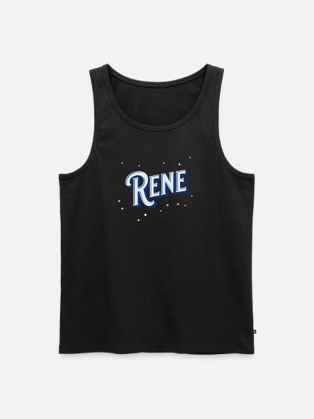 Rene name personalized - Men's Premium Organic Tank Top - black