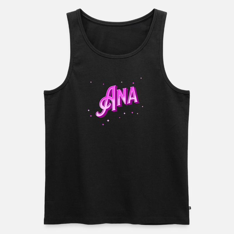 Ana name personalized - Men's Premium Organic Tank Top - black