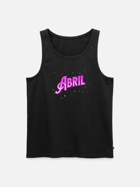 Abril name personalized - Men's Premium Organic Tank Top - black