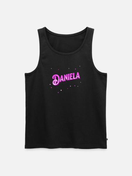 Daniela's name personalized - Men's Premium Organic Tank Top - black