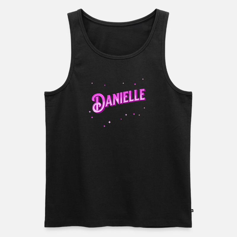 Danielle name personalized - Men's Premium Organic Tank Top - black