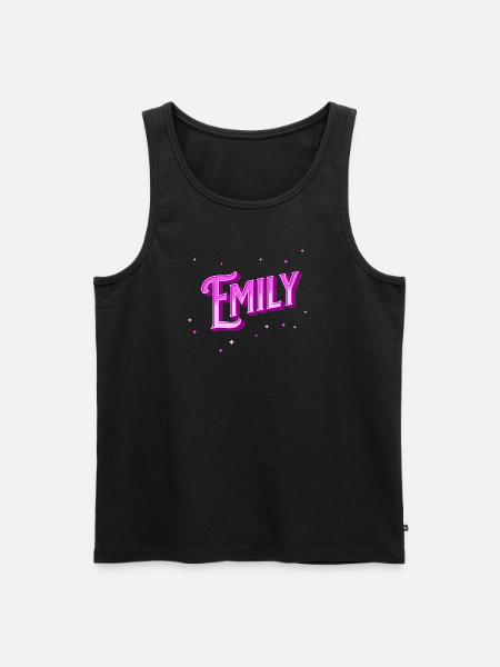 Emily name personalized - Men's Premium Organic Tank Top - black