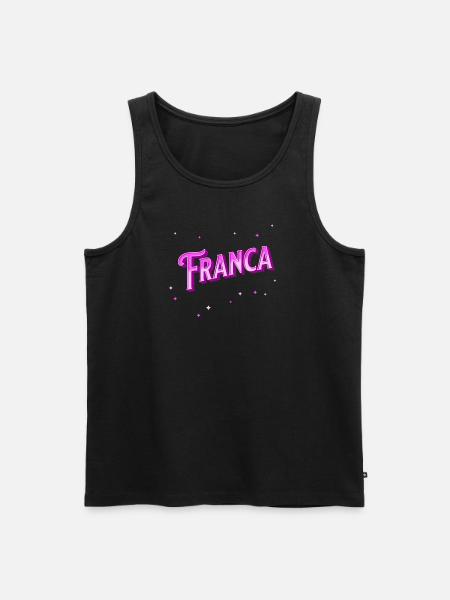 Franca name personalized - Men's Premium Organic Tank Top - black