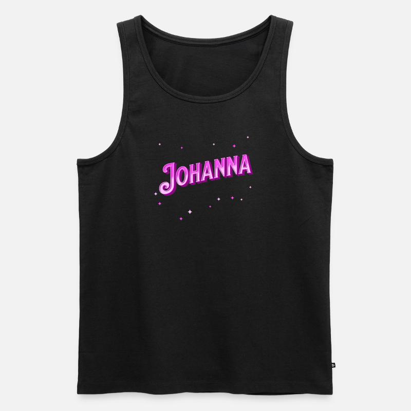 Johanna's name personalized - Men's Premium Organic Tank Top - black