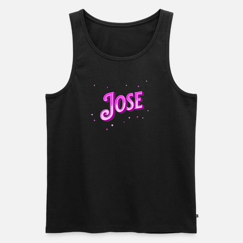 Jose's name personalized - Men's Premium Organic Tank Top - black