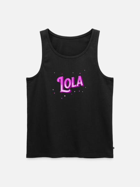 Lola name personalized - Men's Premium Organic Tank Top - black