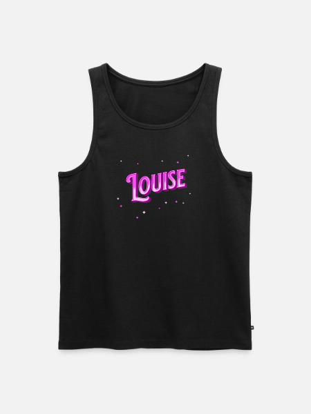 Louise name personalized - Men's Premium Organic Tank Top - black