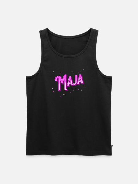 Maya name personalized - Men's Premium Organic Tank Top - black