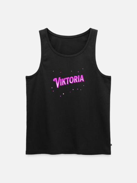 Viktoria name personalized - Men's Premium Organic Tank Top - black