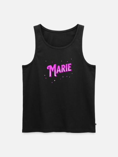 Marie name personalized - Men's Premium Organic Tank Top - black