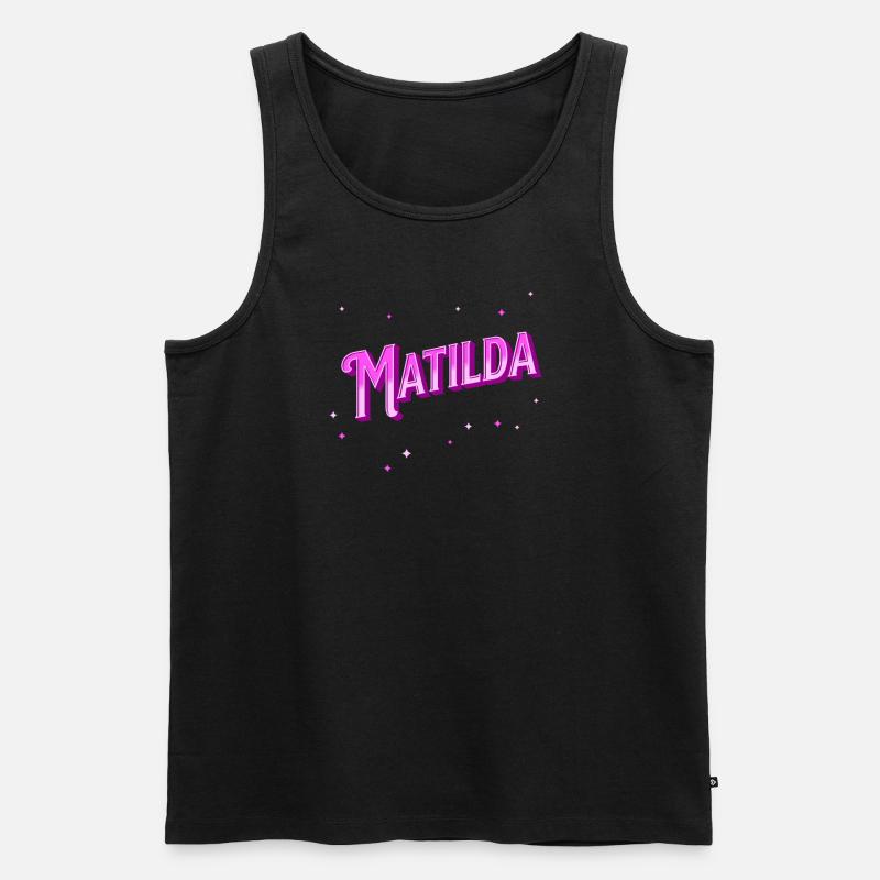 Matilda name personalized - Men's Premium Organic Tank Top - black