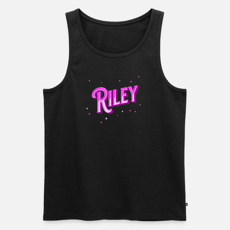 Riley name personalized - Men's Premium Organic Tank Top - black
