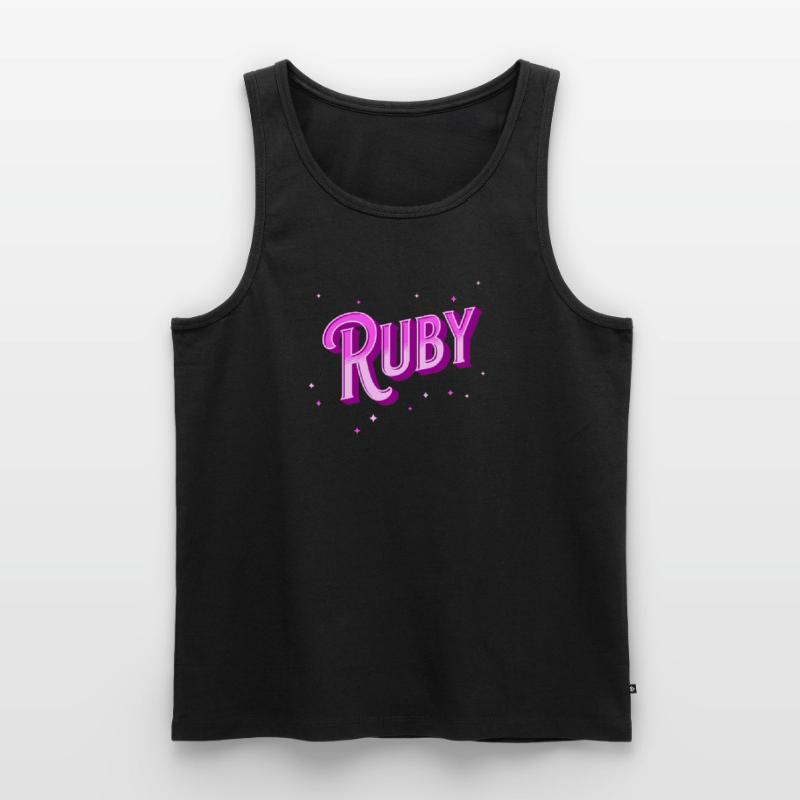 Ruby name personalized Men's Premium Organic Tank Top