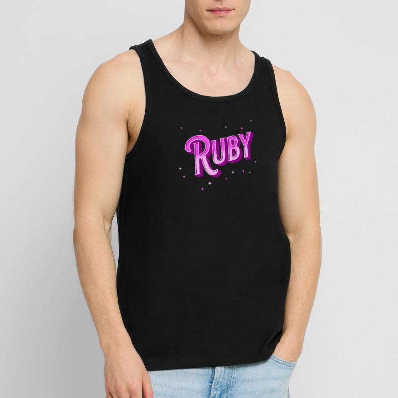 Ruby name personalized Men's Premium Organic Tank Top