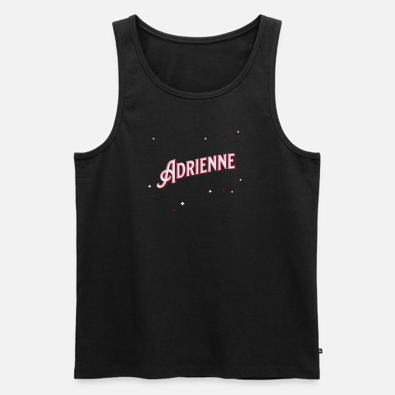 Adrienne name personalized - Men's Premium Organic Tank Top - black
