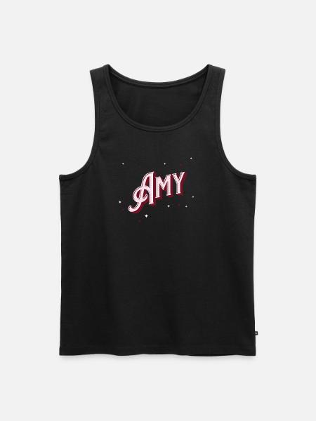 Amy name personalized - Men's Premium Organic Tank Top - black