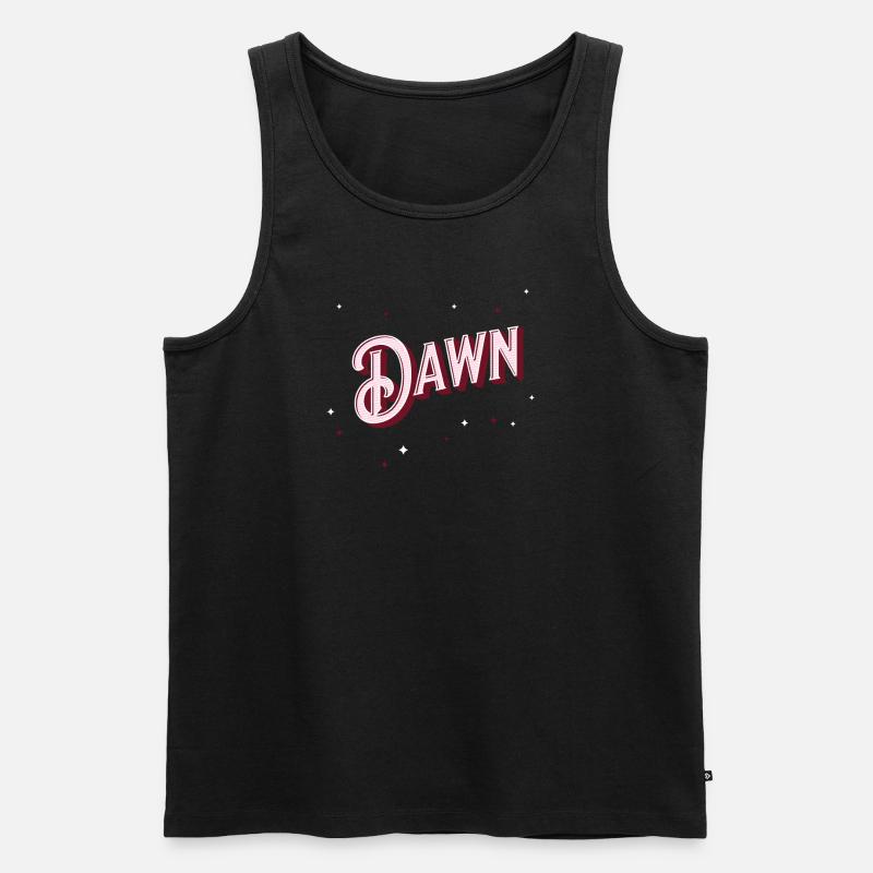 Dawn name personalized - Men's Premium Organic Tank Top - black