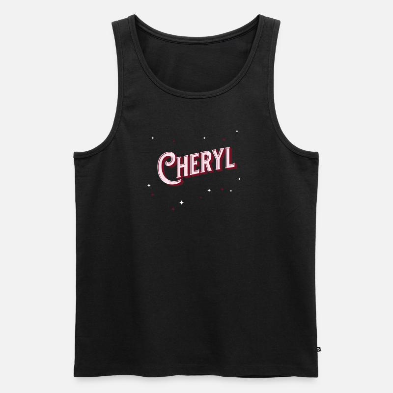 Personalized Cheryl name - Men's Premium Organic Tank Top - black