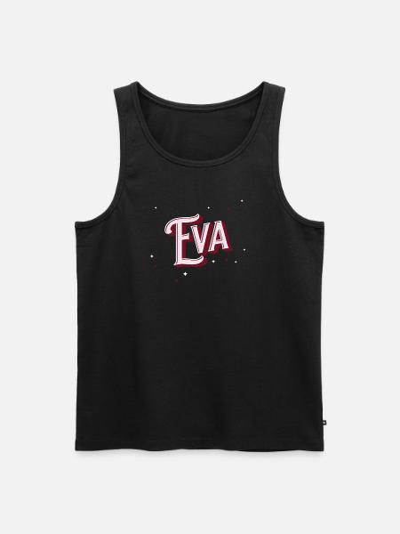 Eva name personalized - Men's Premium Organic Tank Top - black
