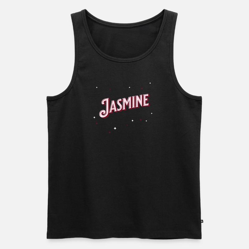 Jasmine name personalized - Men's Premium Organic Tank Top - black