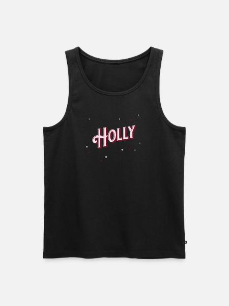 Holly name personalised - Men's Premium Organic Tank Top - black