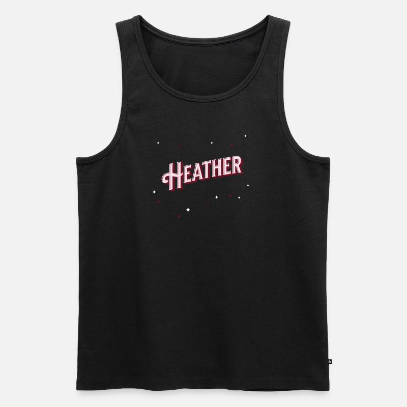 Personalized Heather name - Men's Premium Organic Tank Top - black