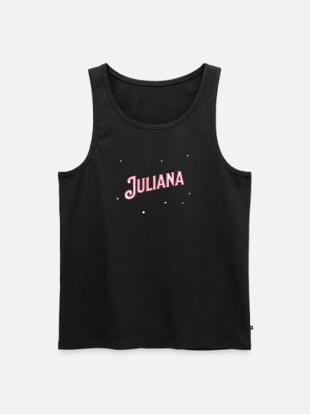 Juliana name personalized - Men's Premium Organic Tank Top - black