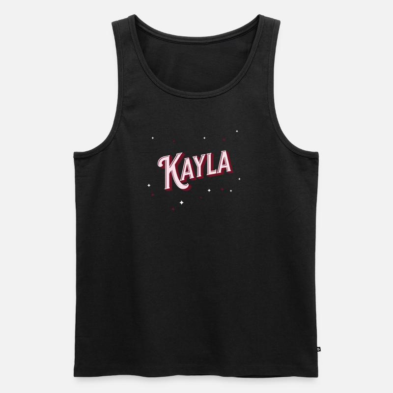 Kayla name personalized - Men's Premium Organic Tank Top - black