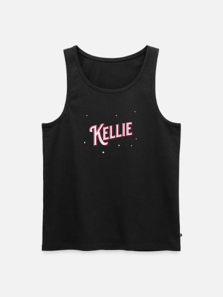 Kellie name personalised - Men's Premium Organic Tank Top - black