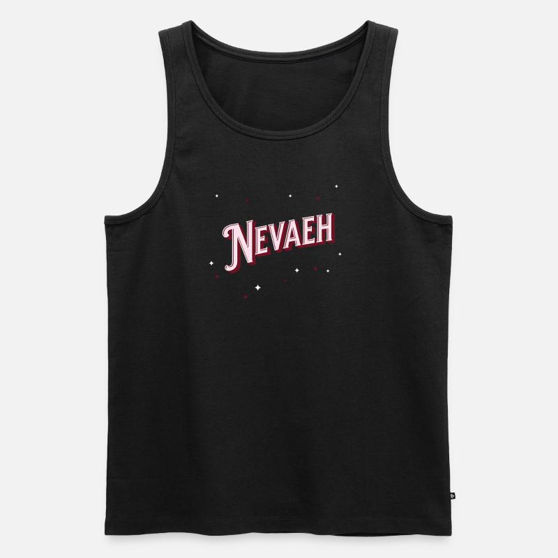 Nevaeh name personalized - Men's Premium Organic Tank Top - black
