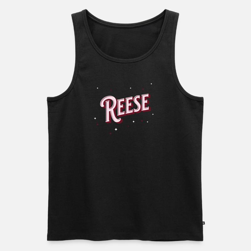 Reese name personalized - Men's Premium Organic Tank Top - black