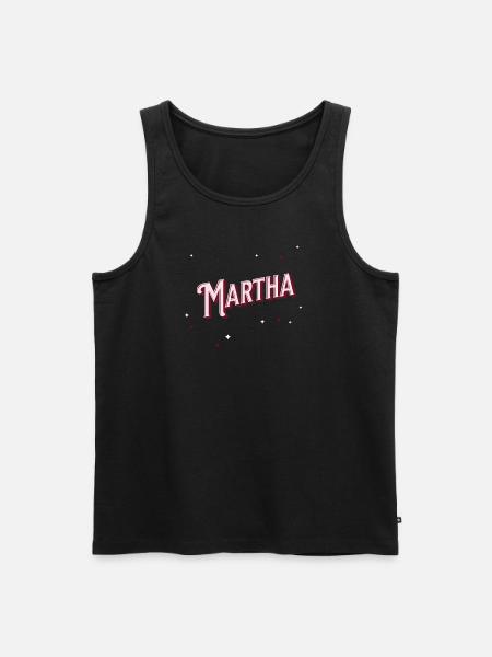Martha's name personalized - Men's Premium Organic Tank Top - black