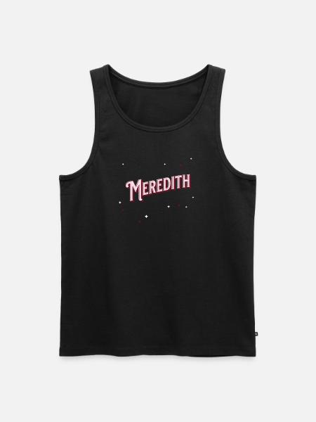 Meredith name personalized - Men's Premium Organic Tank Top - black