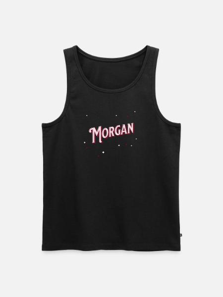 Morgan name personalized - Men's Premium Organic Tank Top - black
