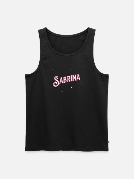 Sabrina's name personalized - Men's Premium Organic Tank Top - black